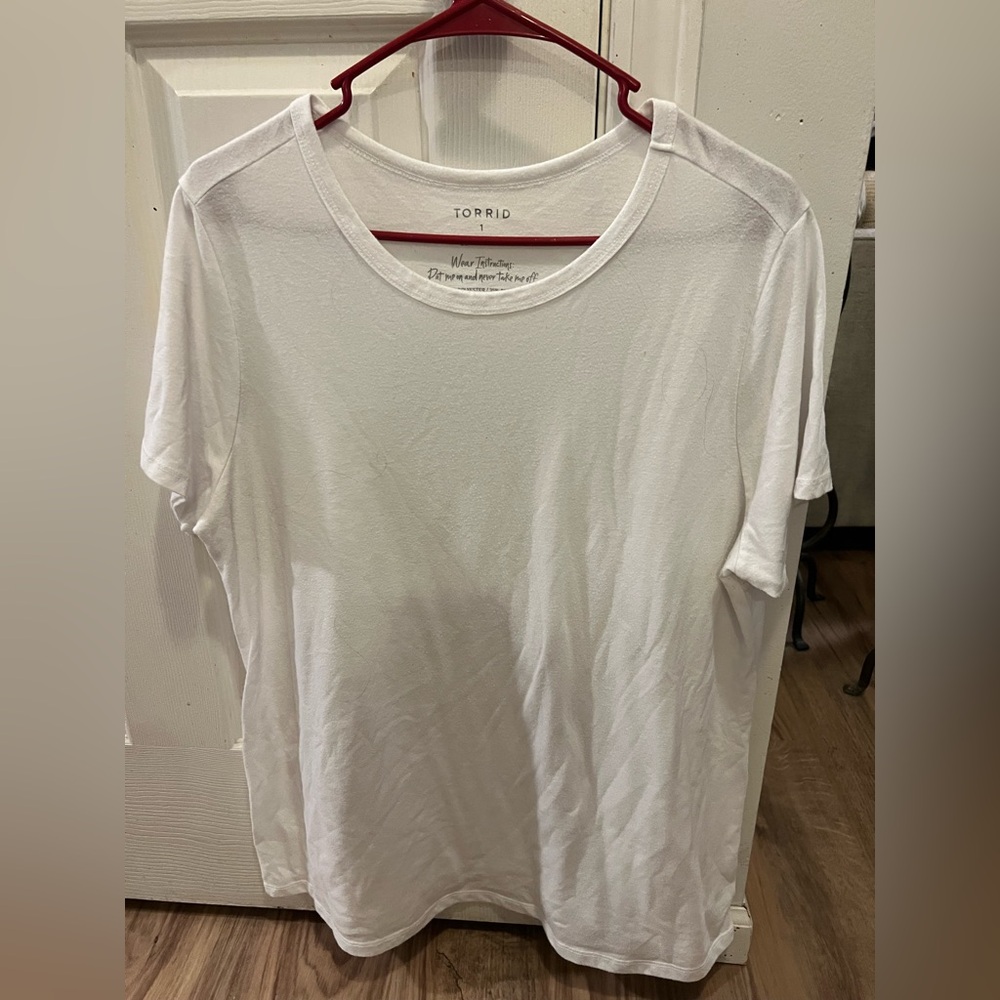 Torrid Classic Fit White Tee